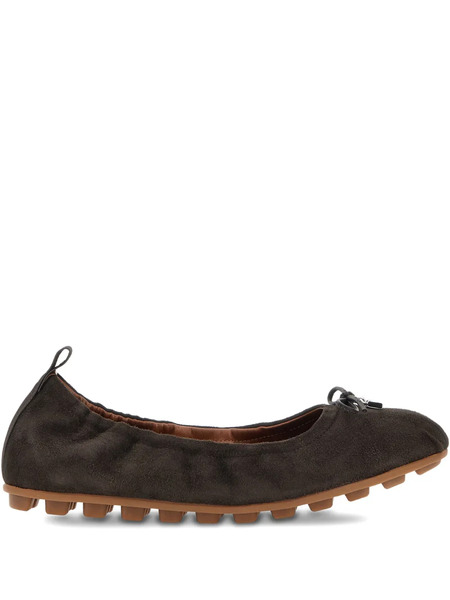  Hogan Suede Ballerina Shoes - Brown 