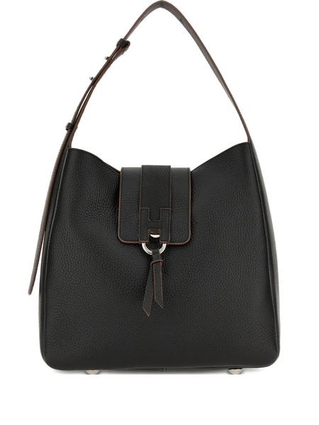  Hogan Tassel-detail Shoulder Bag - Black 