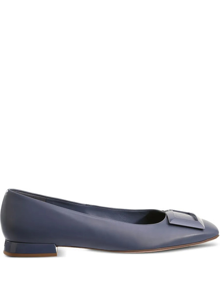  Hogl Coco Buckle-embellished Ballet Flats - Blue 