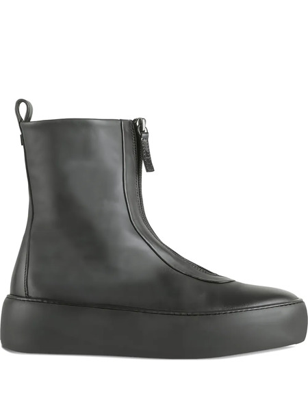  Hogl Dylan Platform Zip-up Ankle Boots - Black 