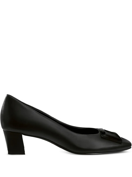  Hogl Thilda Square-buckle Block-heel Pumps - Black 