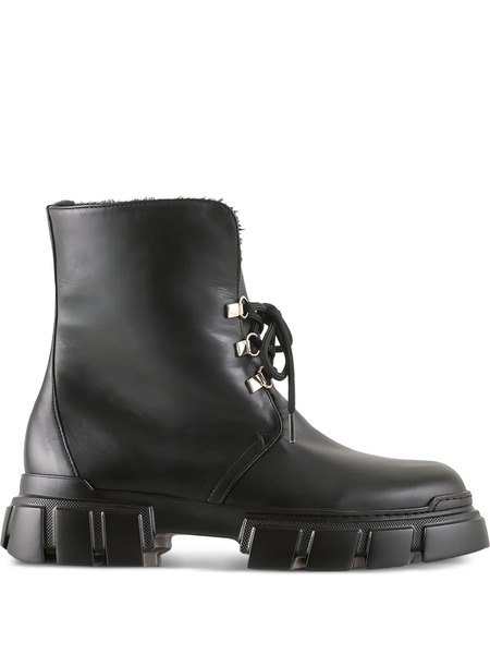  Hogl Winter Chunky-sole Lace-up Combat Boots - Black 
