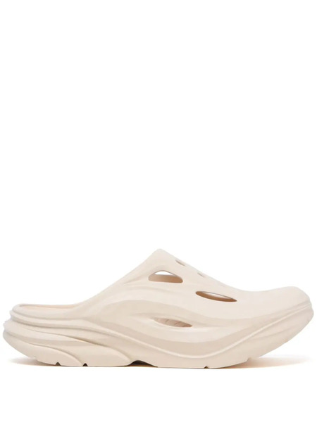  Hoka Ora Recovery Round-toe Slippers - Neutrals 