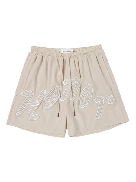  Honor The Gift Embroidered-logo Trunk Shorts - Neutrals 