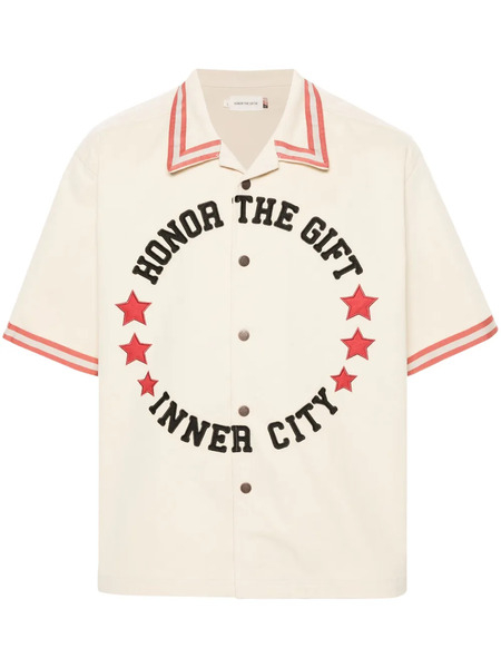  Honor The Gift Tradition Logo-embroidered Shirt - Neutrals 