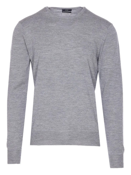  Hosio Long-sleeve Crew-neck Sweater - Grey 