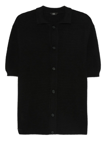  Hosio Short-sleeve Cardigan - Black 