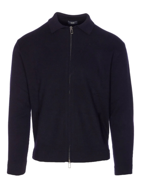  Hosio Zip-fastening Cardigan - Blue 