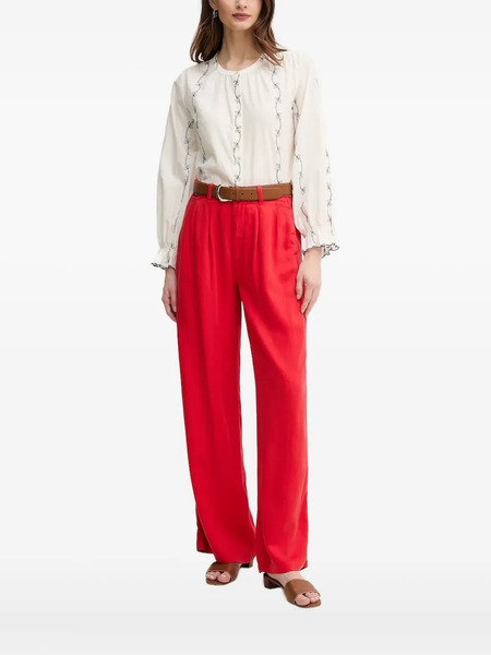  Hoss Intropia Embroidered-flowers Blouse - White 