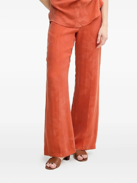  Hoss Intropia Petra Leaf-print Trousers - Orange 
