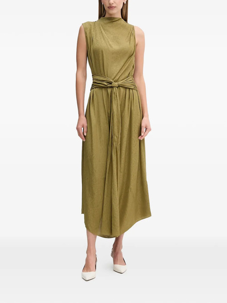  Hoss Intropia Tie-waist Sleeveless Midi Dress - Green 