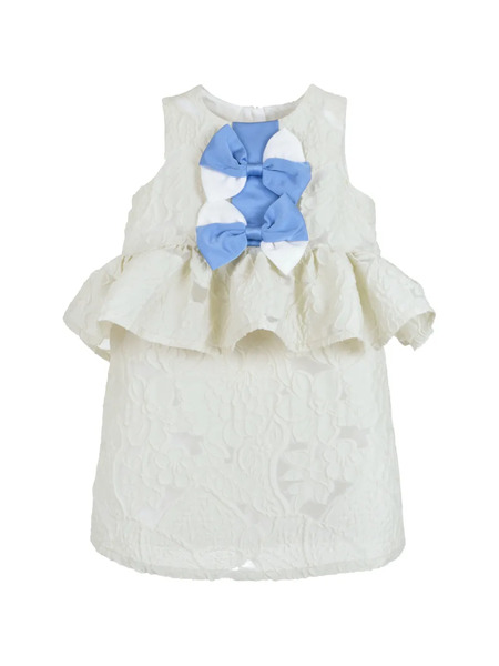  Hucklebones London Bow-detail Peplum Dress - Neutrals 