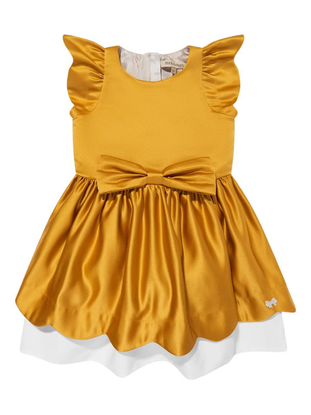  Hucklebones London Bow-detailing Dress - Yellow 