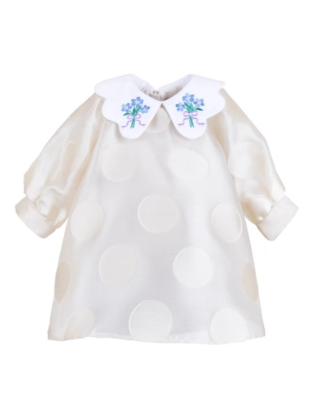  Hucklebones London Floral-embroidered Dress - Neutrals 