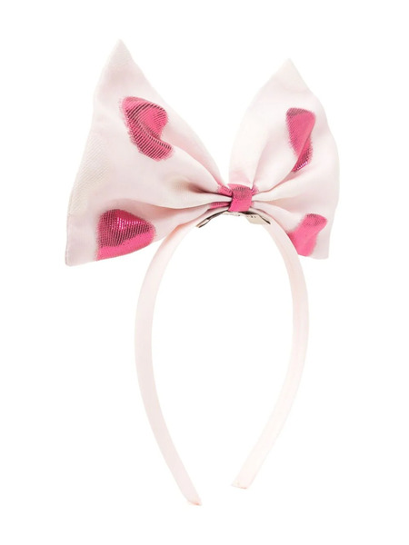  Hucklebones London Giant Bow Hair Band - Pink 