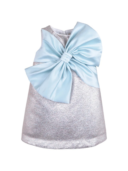  Hucklebones London Giant-bow Shift Dress - Silver 