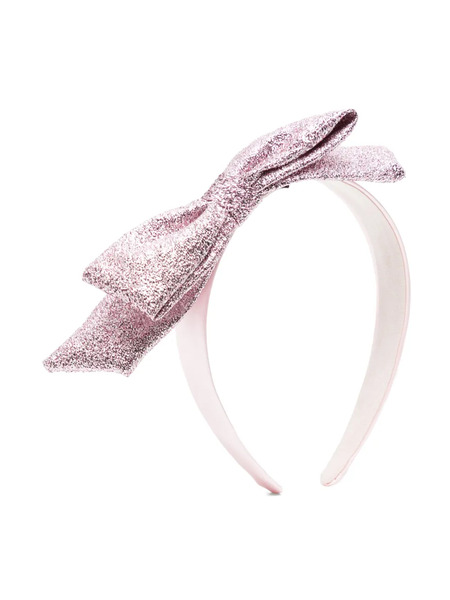  Hucklebones London Glitter Bow Headband - Purple 