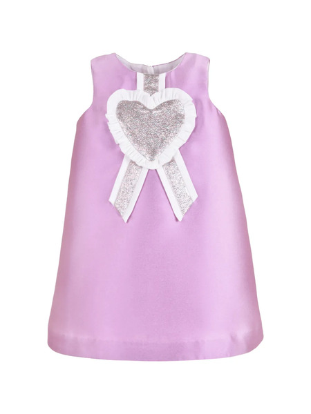  Hucklebones London Heart-appliqué Shift Dress - Purple 