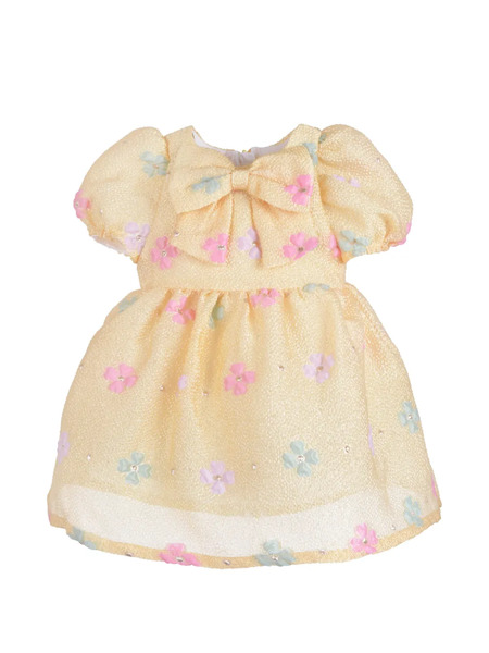  Hucklebones London Puff-sleeved Floral-print Dress - Orange 