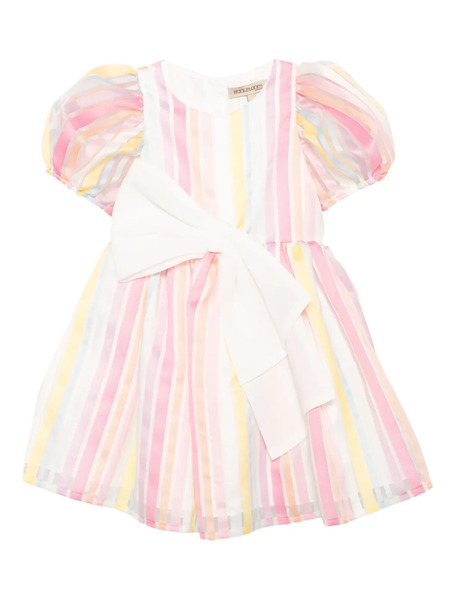  Hucklebones London Puff-sleeves Bodice Dress - Pink 