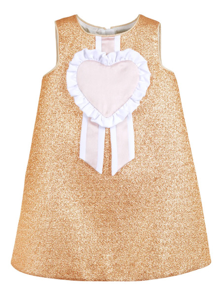  Hucklebones London Rosette Dress - Gold 