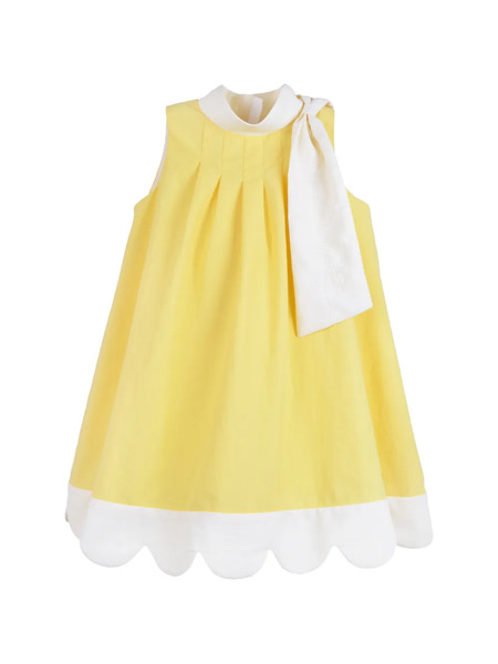  Hucklebones London Scalloped A-line Dress - Yellow 