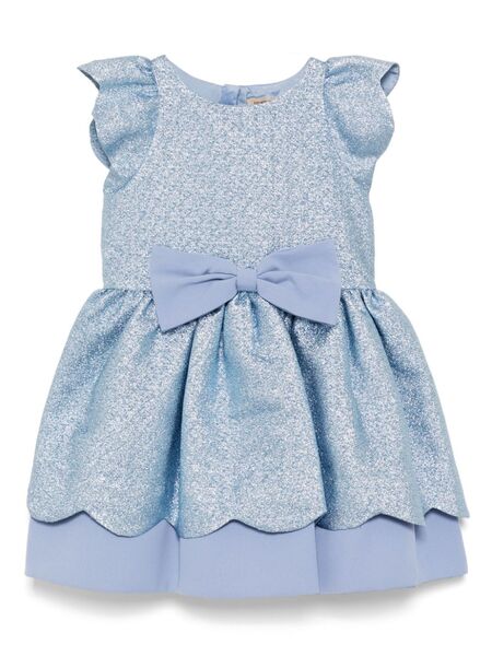  Hucklebones London Scalloped Bodice Dress - Blue 