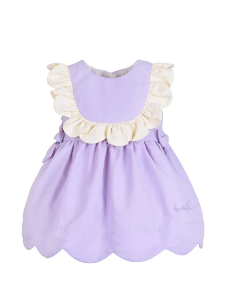  Hucklebones London Scalloped Ruffled Dress - Purple 