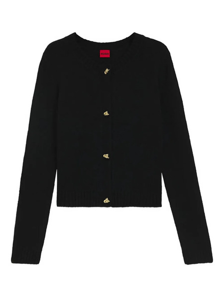  Hugo Buttoned Cardigan - Black 