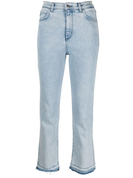  Hugo Cropped Straight-leg Jeans - Blue 