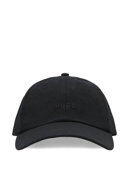  Hugo Embroidered-logo Baseball Cap - Black 