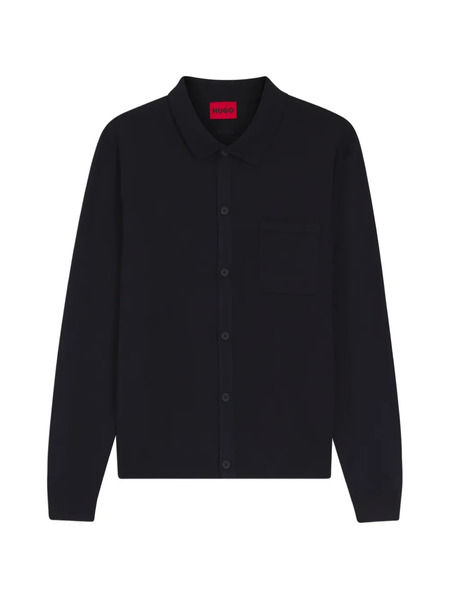  Hugo Front-pocket Cardigan - Blue 