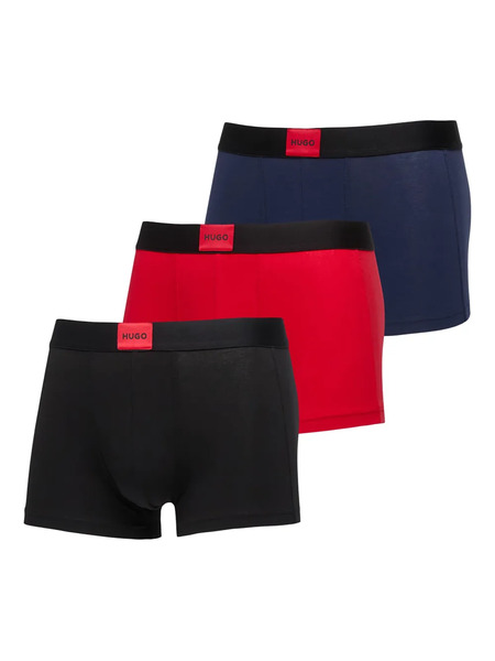  Hugo Galaxy Boxers (pack Of Three) - Black 
