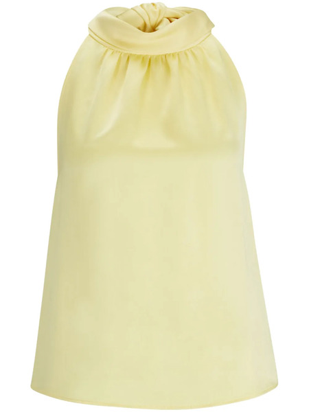  Hugo Halterneck Satin Blouse - Yellow 