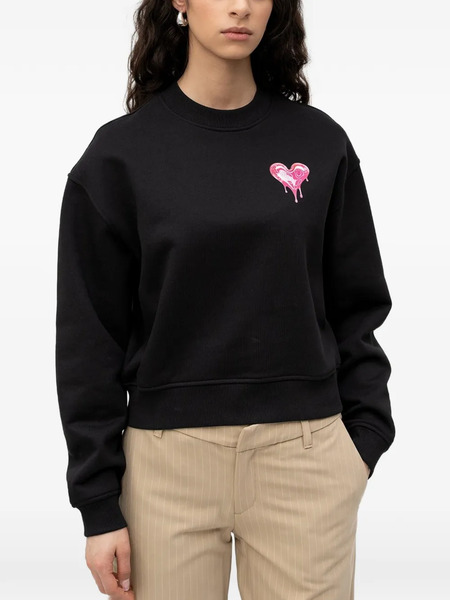  Hugo Heart Motif Sweatshirt - Black 