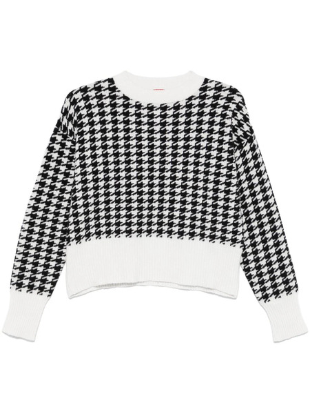  Hugo Houndstooth-intarsia Sweater - Black 