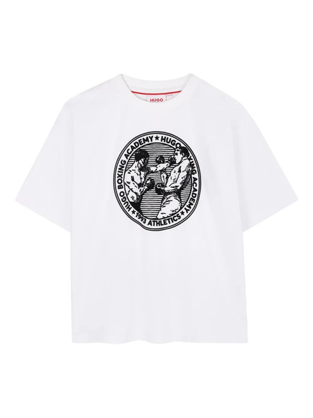  Hugo Kids Boxing Academy-print T-shirt - White 