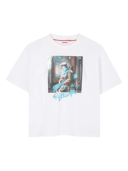  Hugo Kids Graphic-print T-shirt - White 