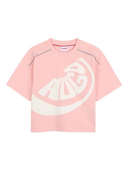  Hugo Kids Graphic T-shirt - Pink 