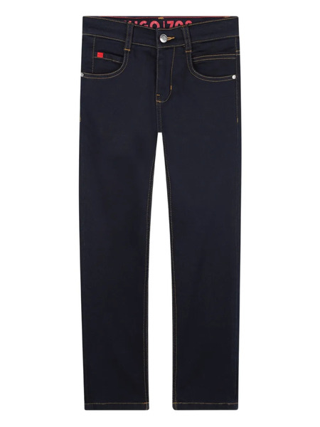  Hugo Kids Logo-patch Jeans - Blue 