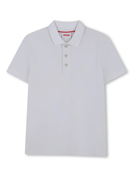  Hugo Kids Logo-print Polo Shirt - White 