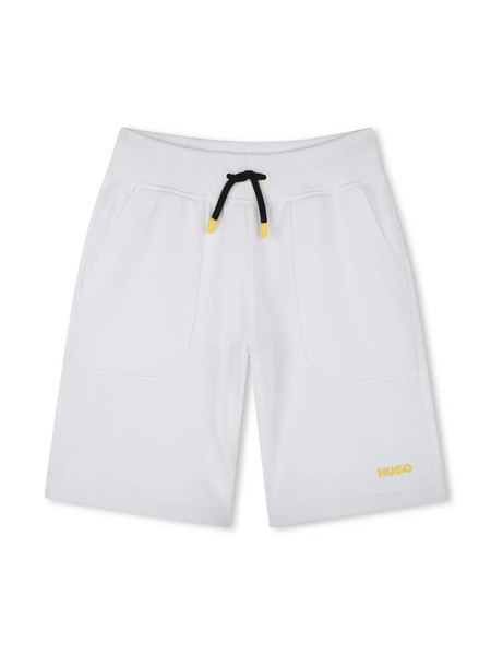  Hugo Kids Logo-print Shorts - White 