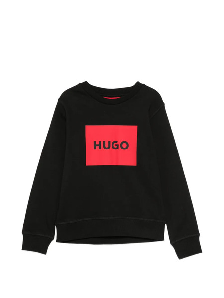  Hugo Kids Logo-print Sweatshirt - Black 