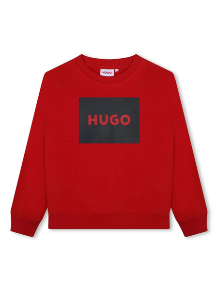  Hugo Kids Logo-print Sweatshirt - Red 