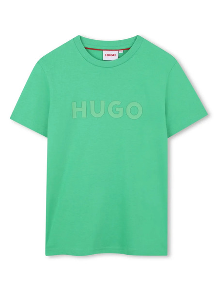  Hugo Kids Logo-print T-shirt - Green 