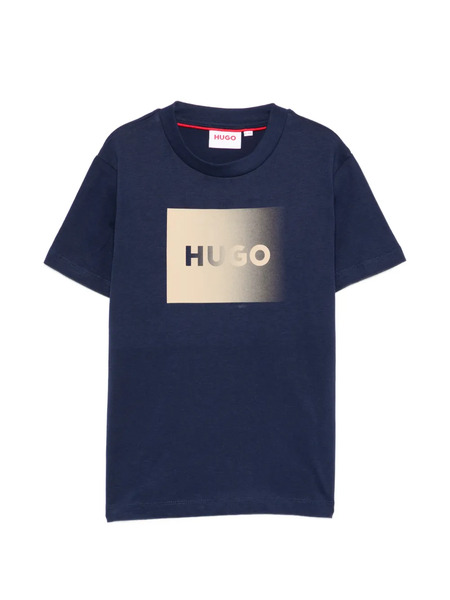  Hugo Kids Logo T-shirt - Blue 