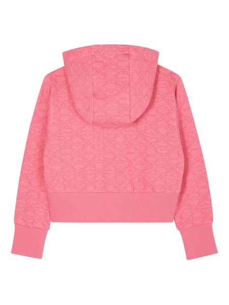  Hugo Kids Monogram-print Hoodie - Pink 