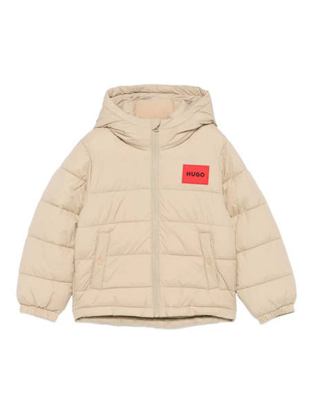  Hugo Kids Quilted Padded Jacket - Neutrals 