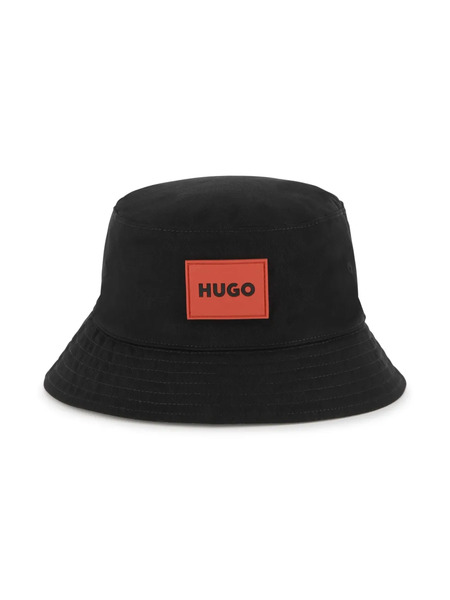  Hugo Kids Reversible Bucket Hat - Black 