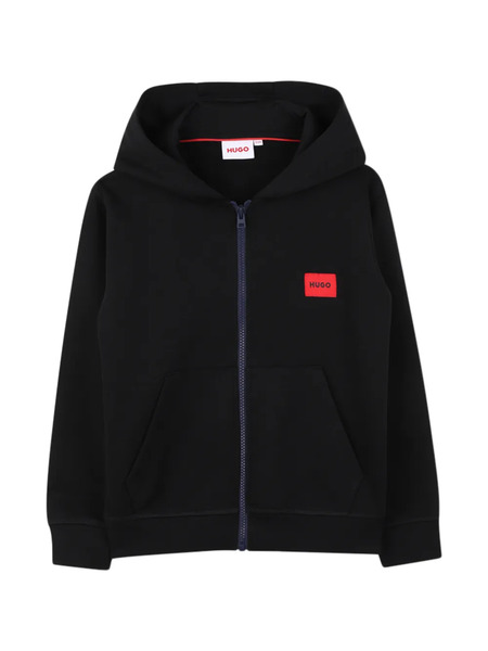  Hugo Kids Zip Hoodie - Black 